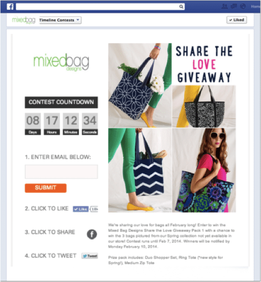 Mixed Bag Design - Email List Contest