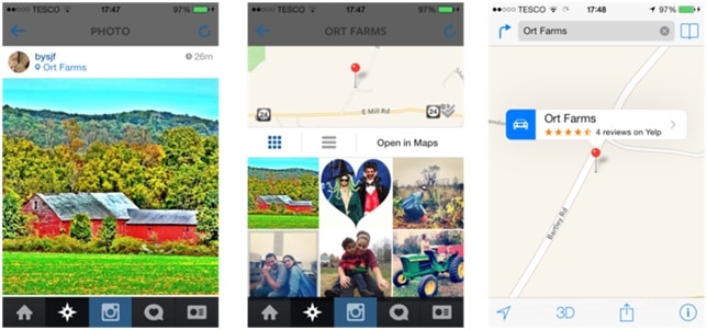 Instagram Photo Map Labeling