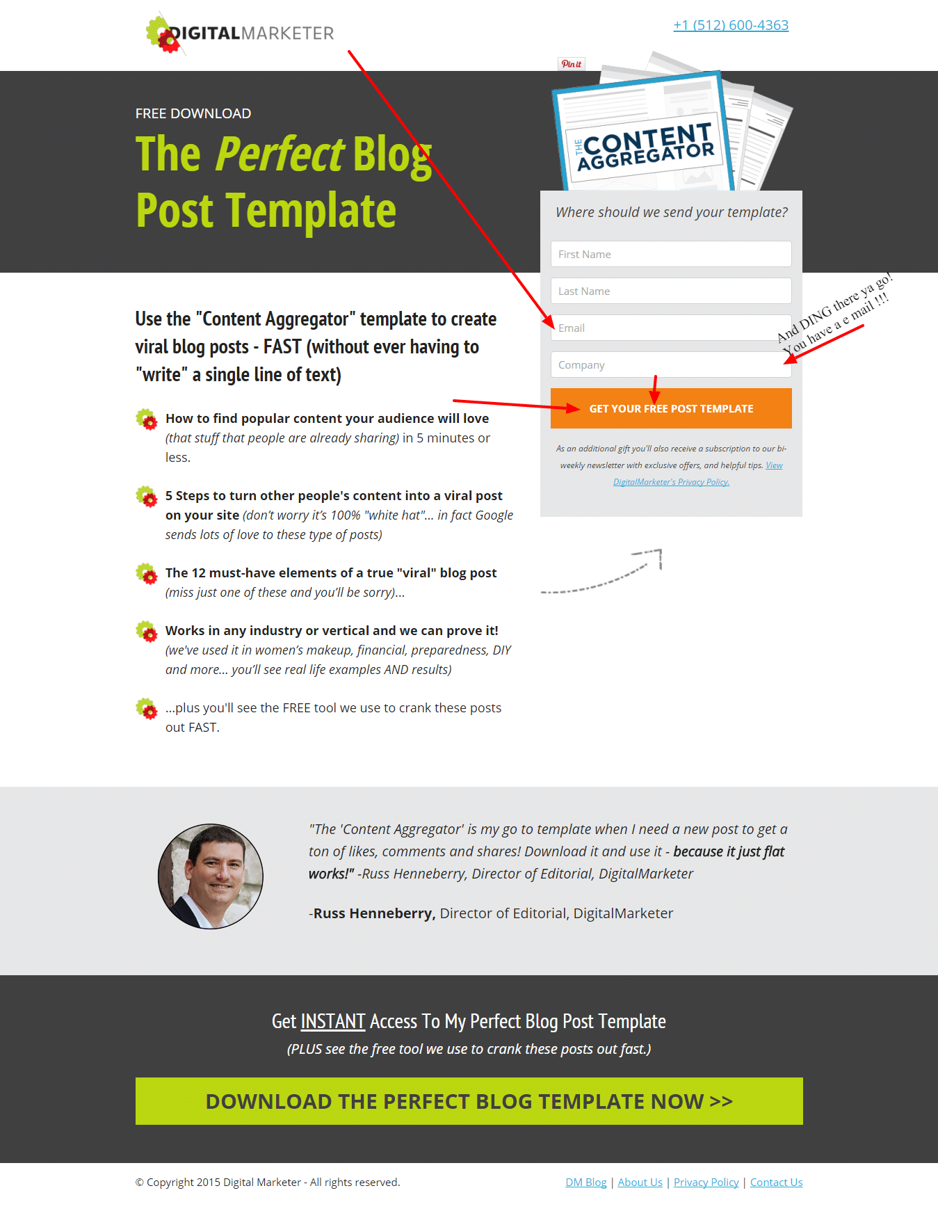 Lead Gen Form Example