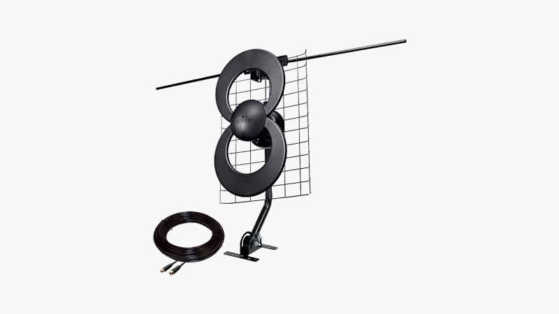 Antenne HDTV intérieure / extérieure ClearStream 2V avec support et câble de 30 pieds