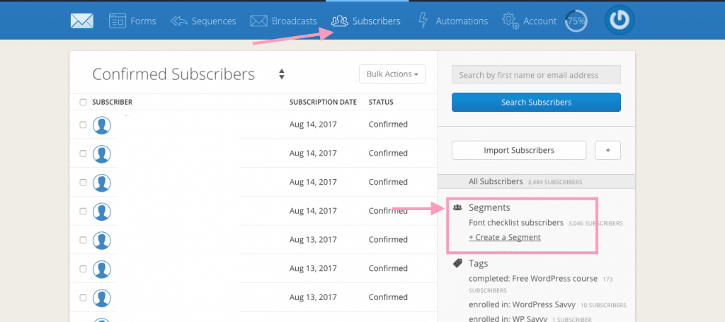 Alternative way to create a Segment