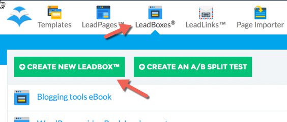 Creating a leadbox