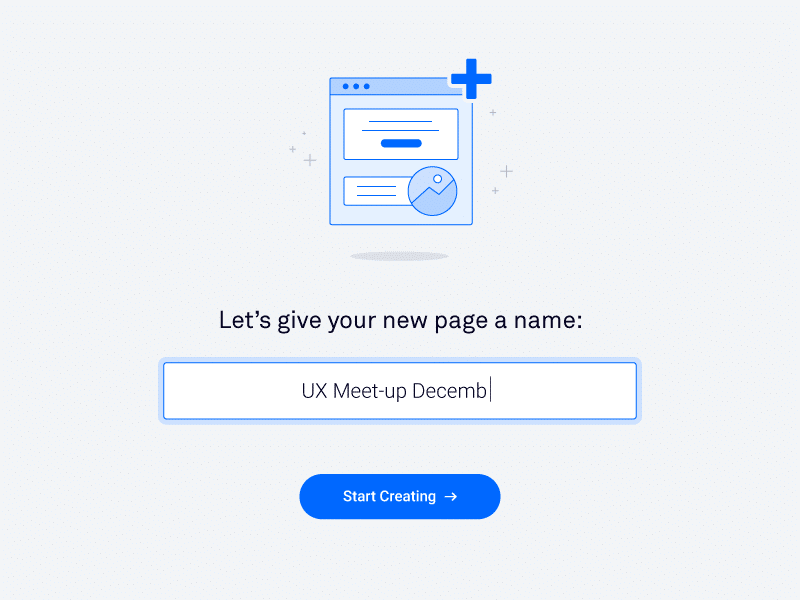 Creating a name for the page