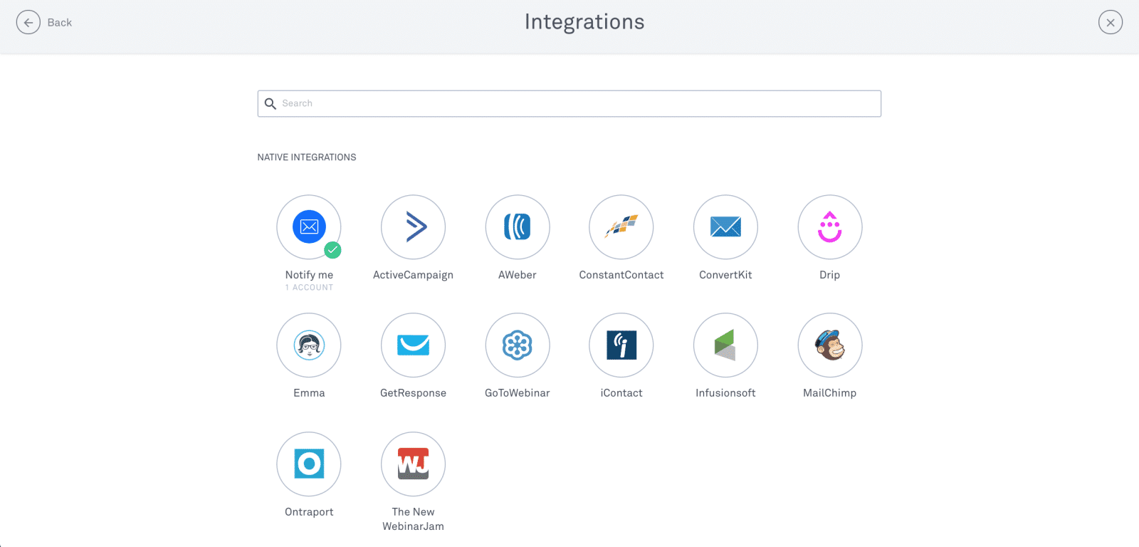 Integrations on Leadpages