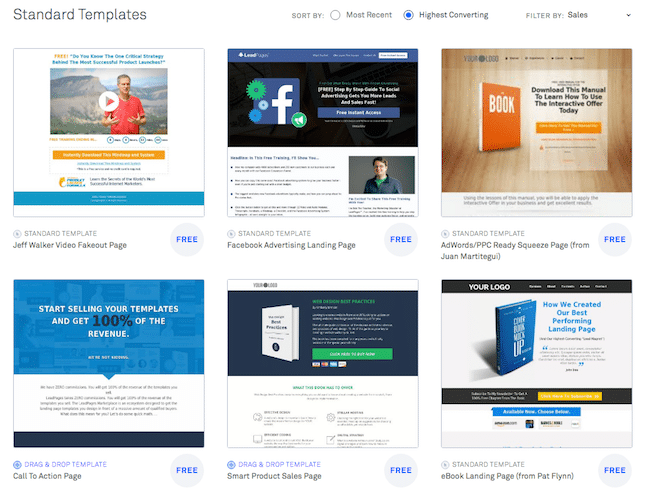 Leadpages templates