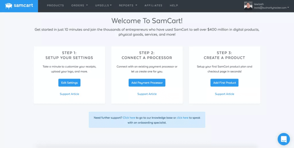 Adding a product Setup and Hosting