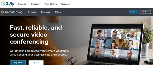 GotoMeeting Home Page