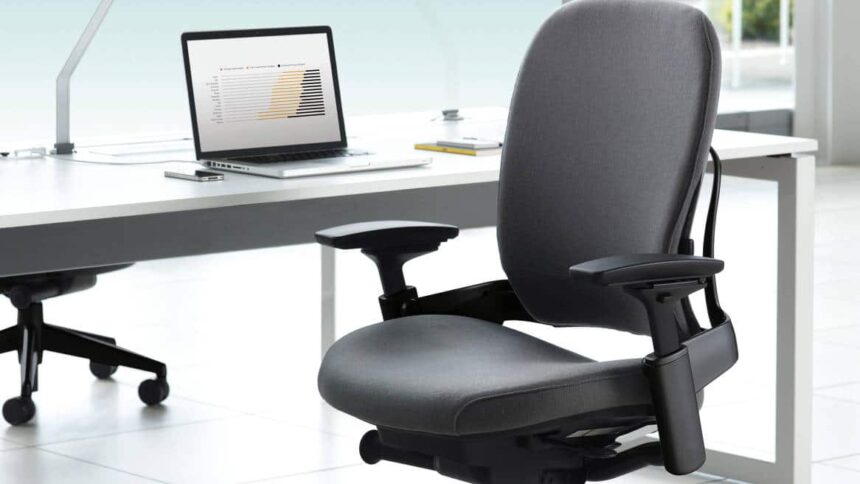 Steelcase Leap Chair with Laptop