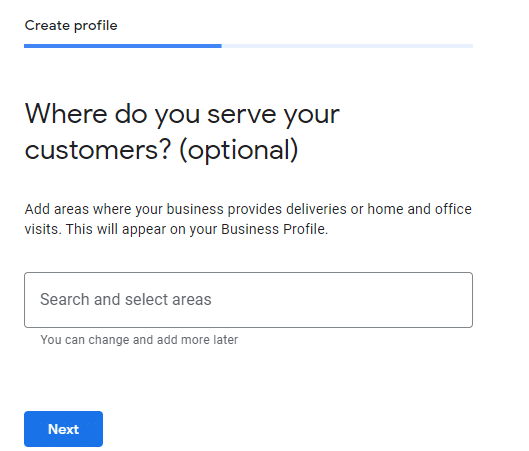 google my business location areas