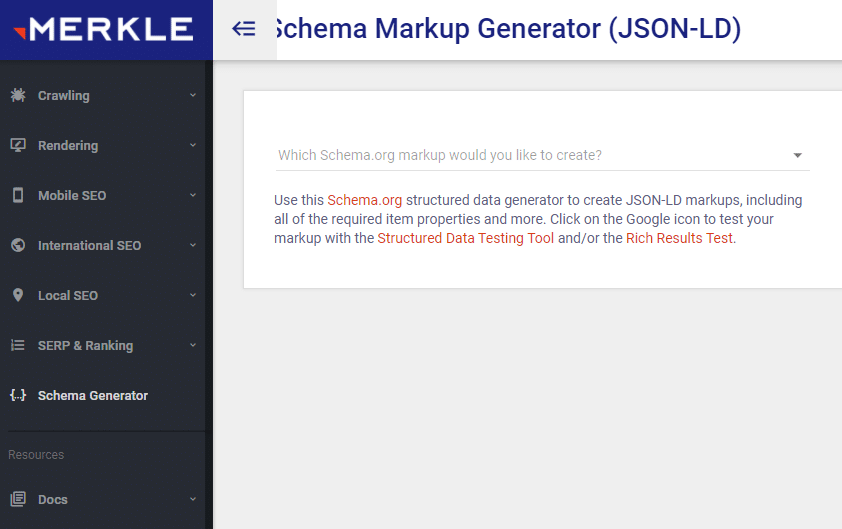 merkle schema markup generator