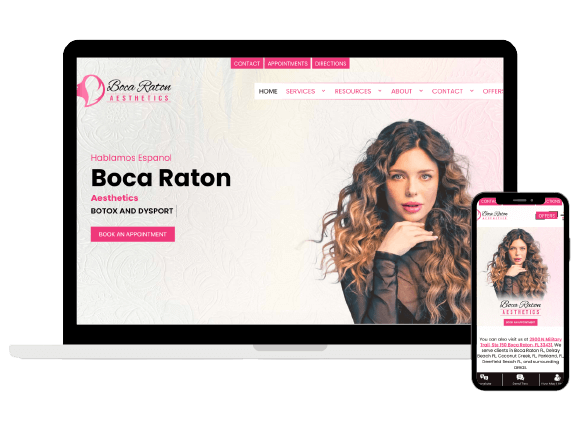 Boca Raton Aesthetics mockups