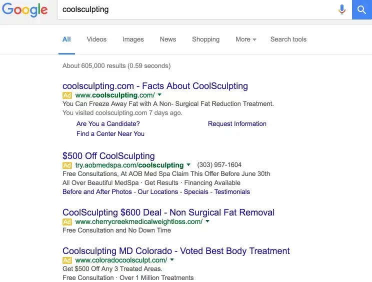 Get Instant Body Sculpting Booking With Google Ads_2 When you’re more comfortable with Google Ads (and have seen some results), you can then expand into Display Ads (I’m sure you have seen those banners on other websites).