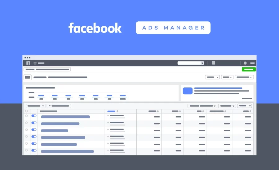 Simply visit the Facebook Ads Manager and set your budget, then choose your ad type and campaign objective.