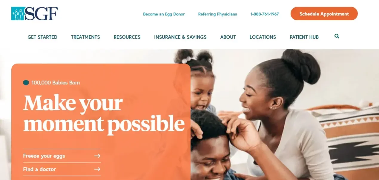 Shady Grove Fertility They optimized their website with local keywords and claimed and optimized their Google My Business listing.