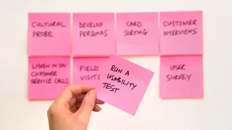 Usability unig red stickers